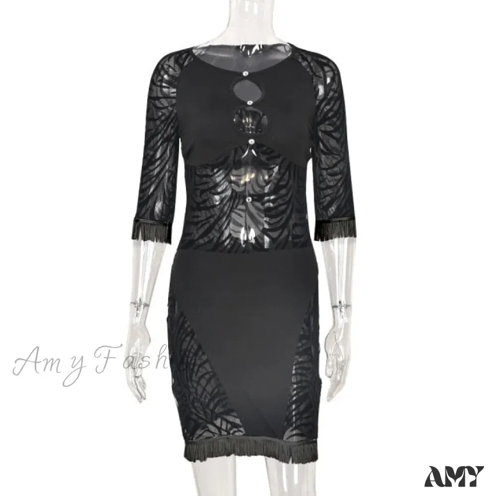 Amy Fashion - Holiday Night Club Party Bodycon Pencil Short Dresses