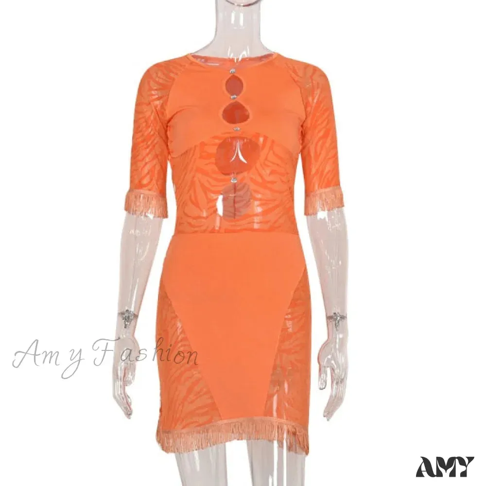 Amy Fashion - Holiday Night Club Party Bodycon Pencil Short Dresses