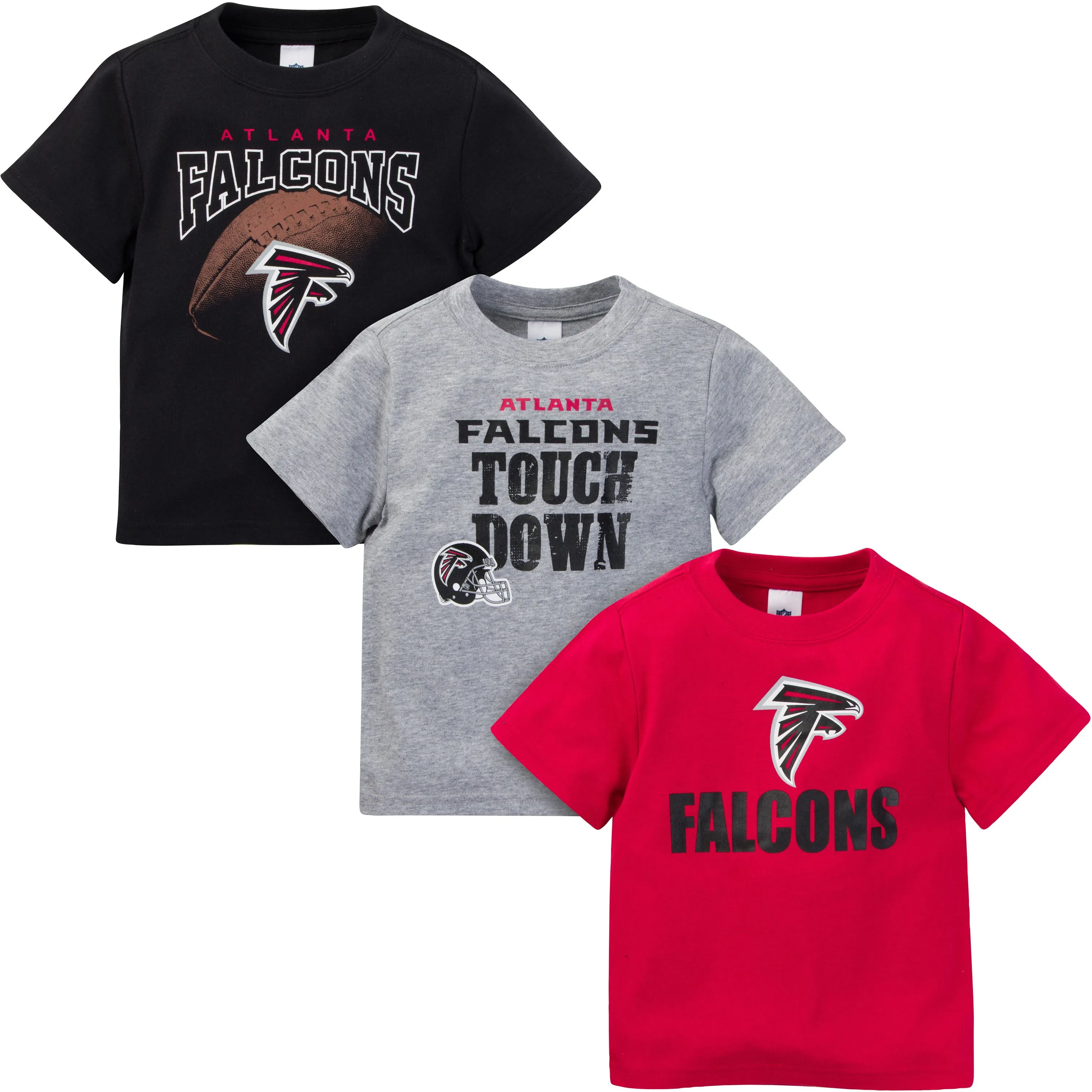 Atlanta Falcons Boys 3-Pack Short Sleeve Tees