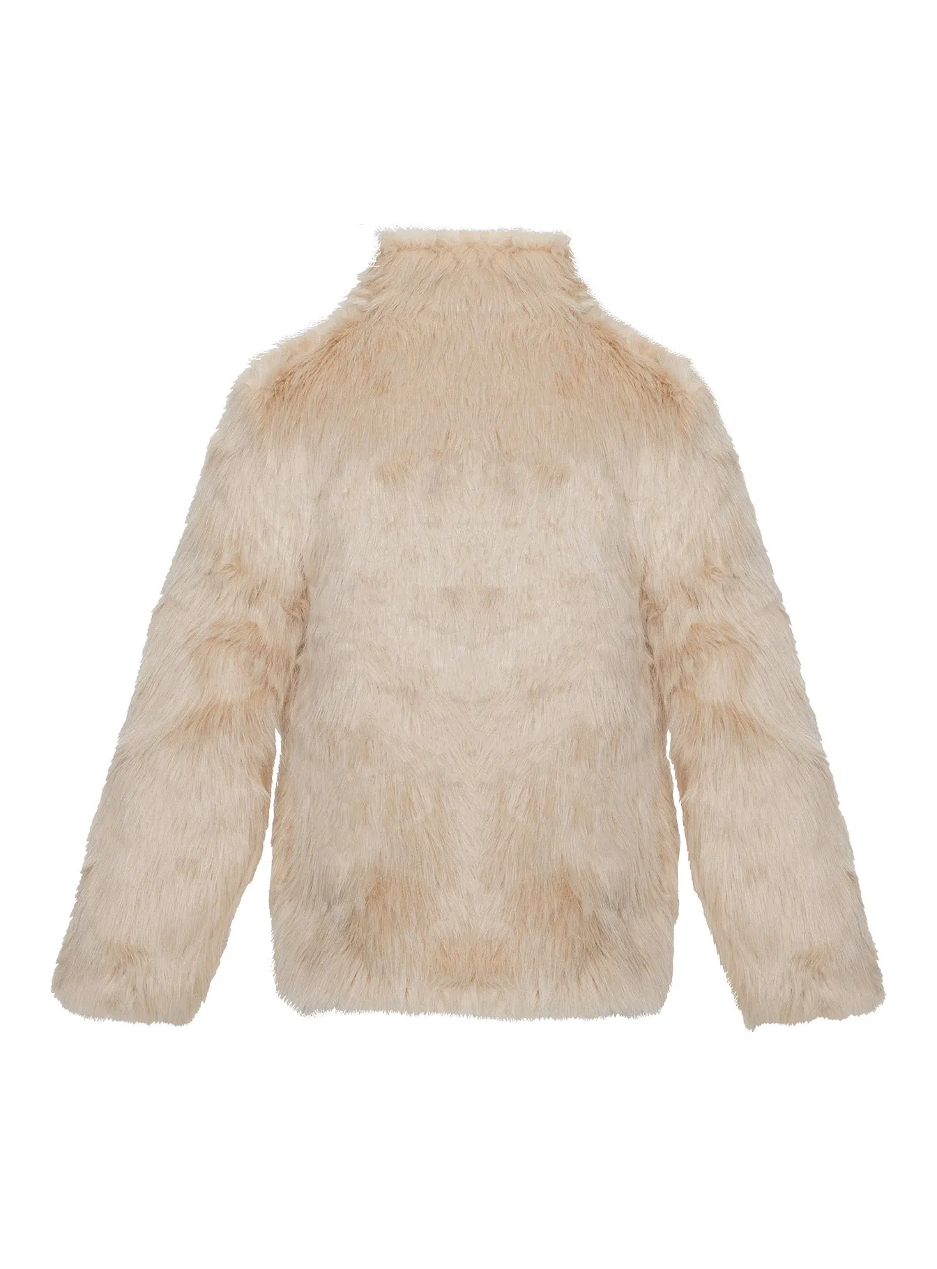 Bada Bing Faux Fur Jacket Beige