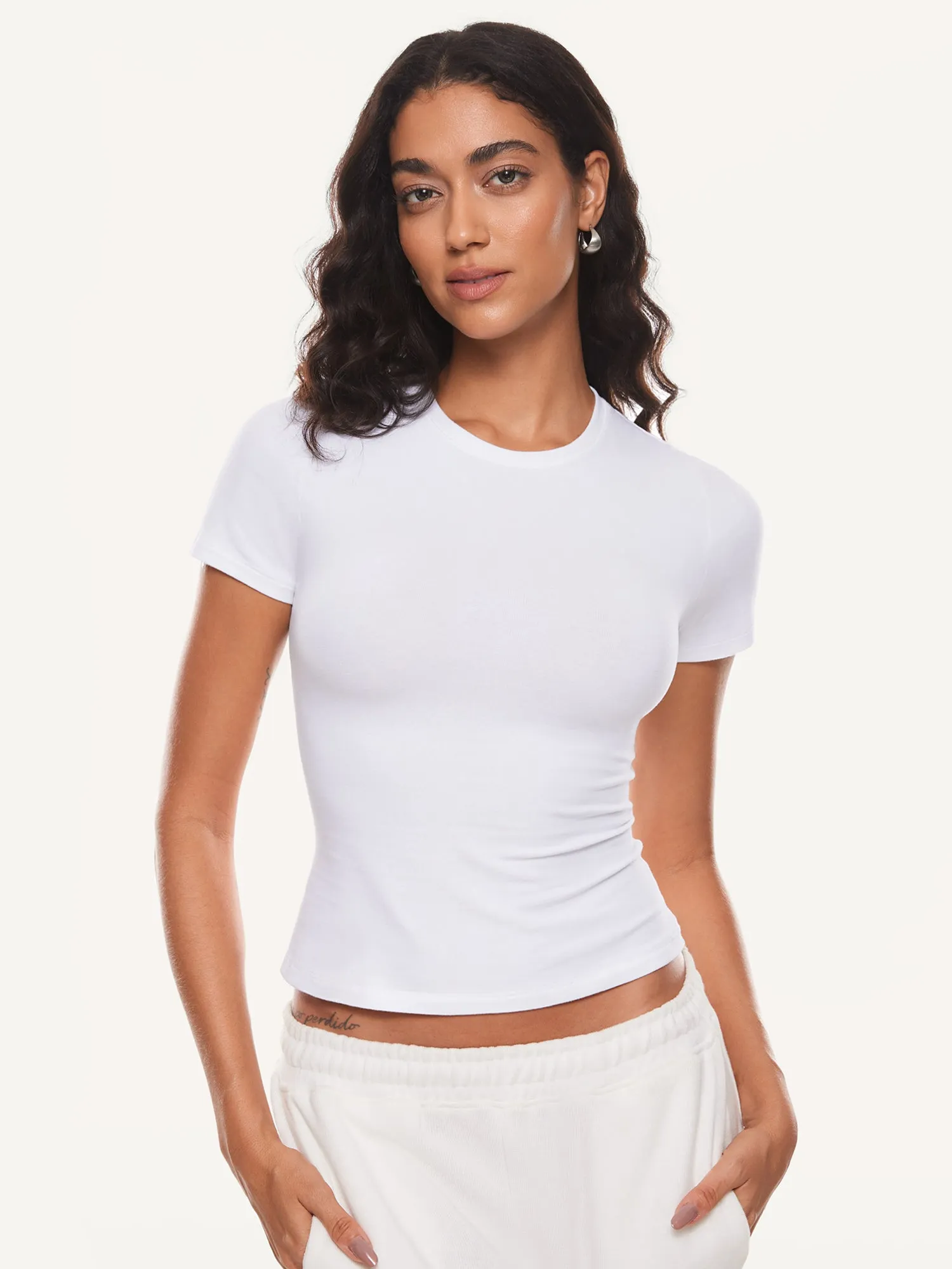 Basic Cotton Casual Crew Neck Tees