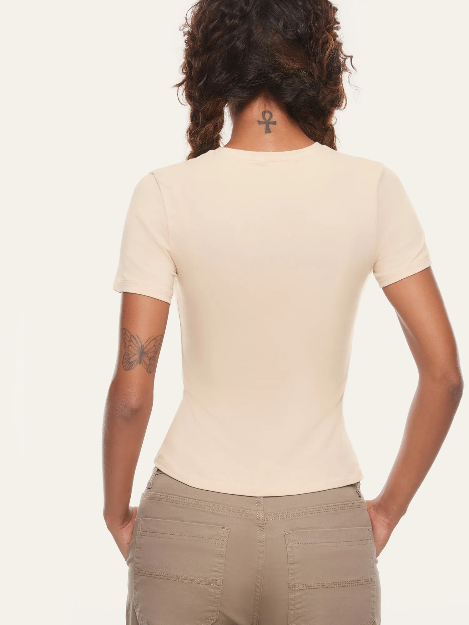 Basic Cotton Casual Crew Neck Tees