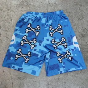 Bone Print Camo Casual Street Shorts