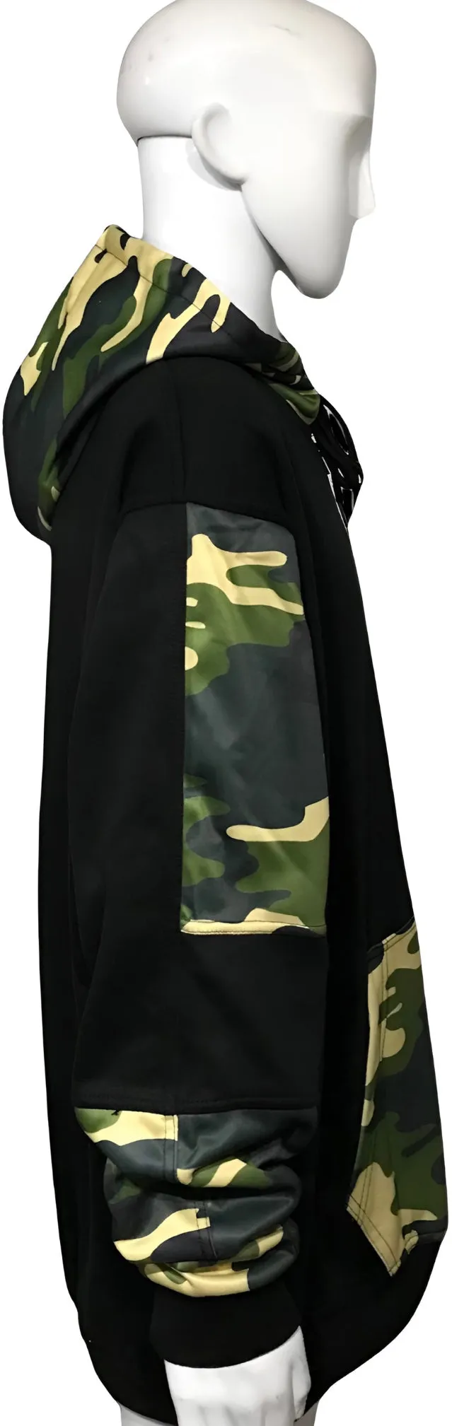 ^CHIEFIN’ ADI-FEATHER^ (GREEN CAMOUFLAGE) LUX ZIP UP HOODIES (CUT & SEW)