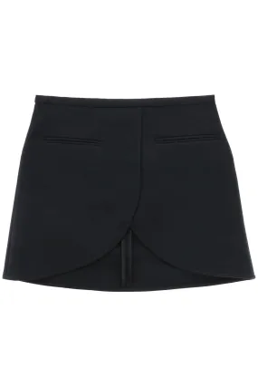 Courreges Ellipse Twill Mini Skirt In