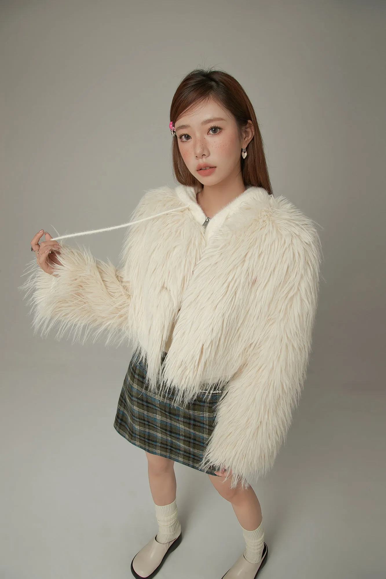 Faux Fur Loose Fit Jacket