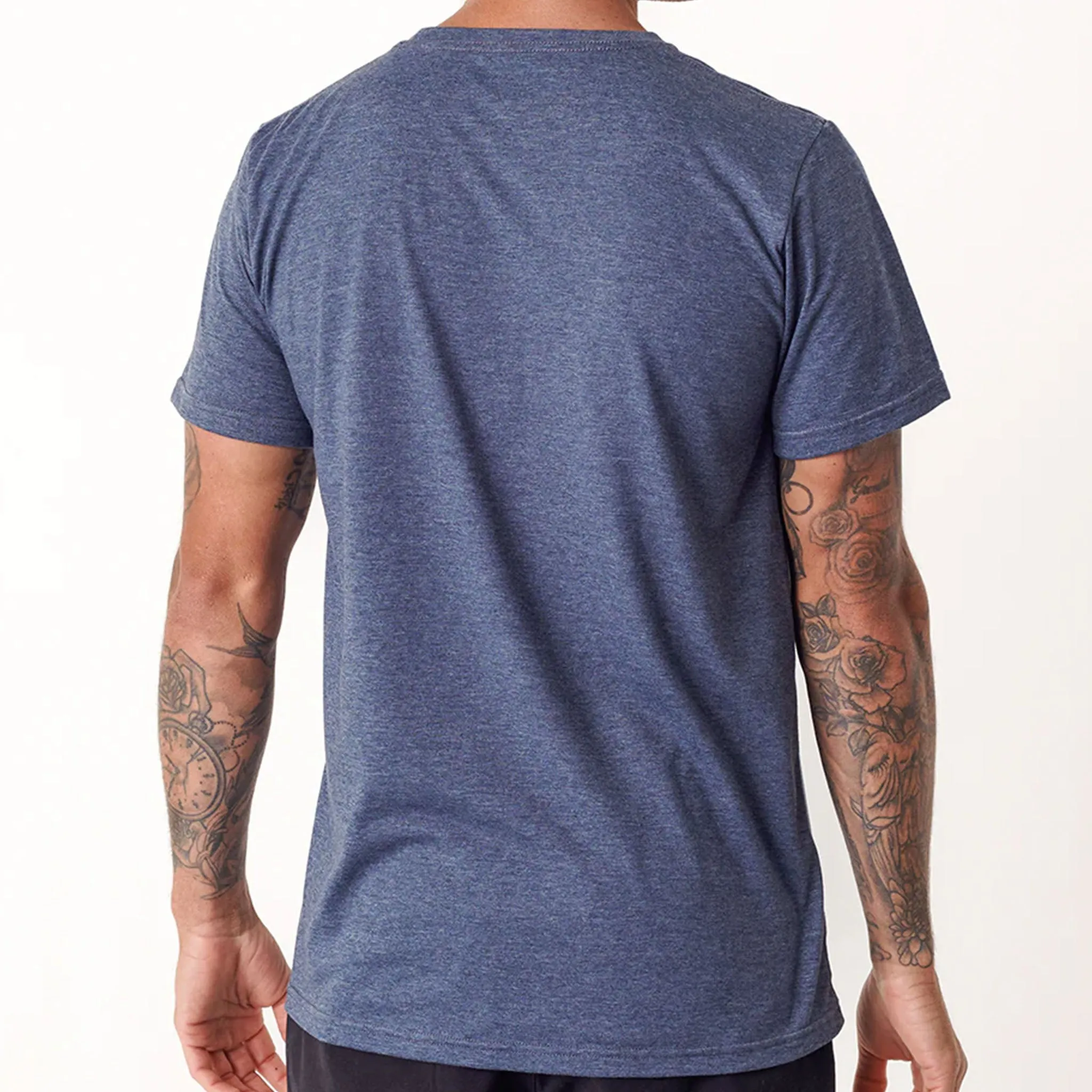 Fox Wordmark Ss Tee (Navy Melange)