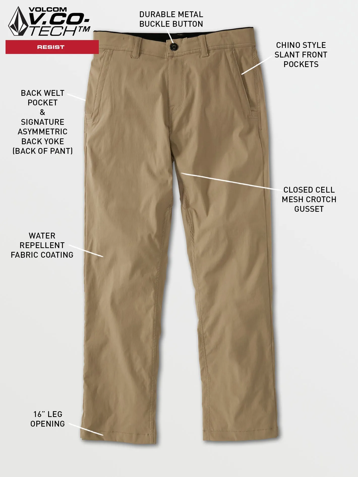 Frickin Tech Chino Pants - Desert Taupe