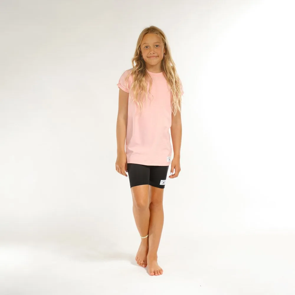 GIRLS SS CLASSICS TEE - Light Blush