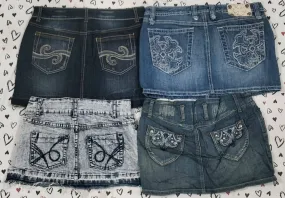 HD Premium Y2K Micro Mini Denim Skirts - 39 pcs