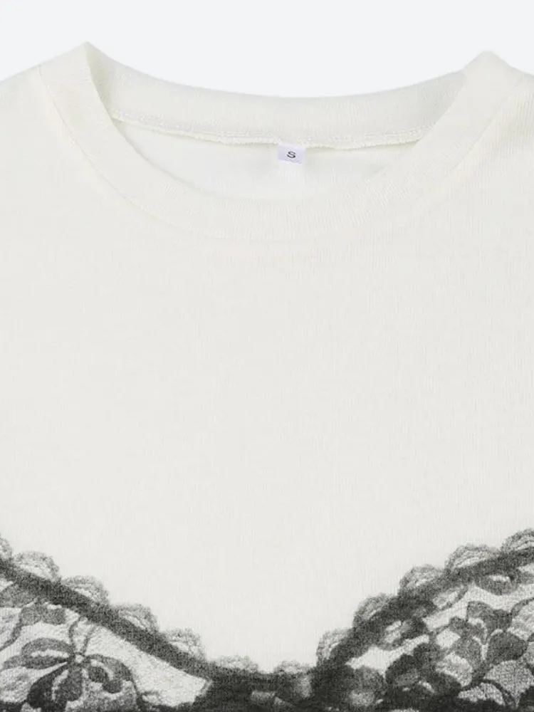 Lace Bra Tee