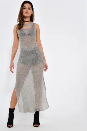 Metallic Metallic Knit Dress