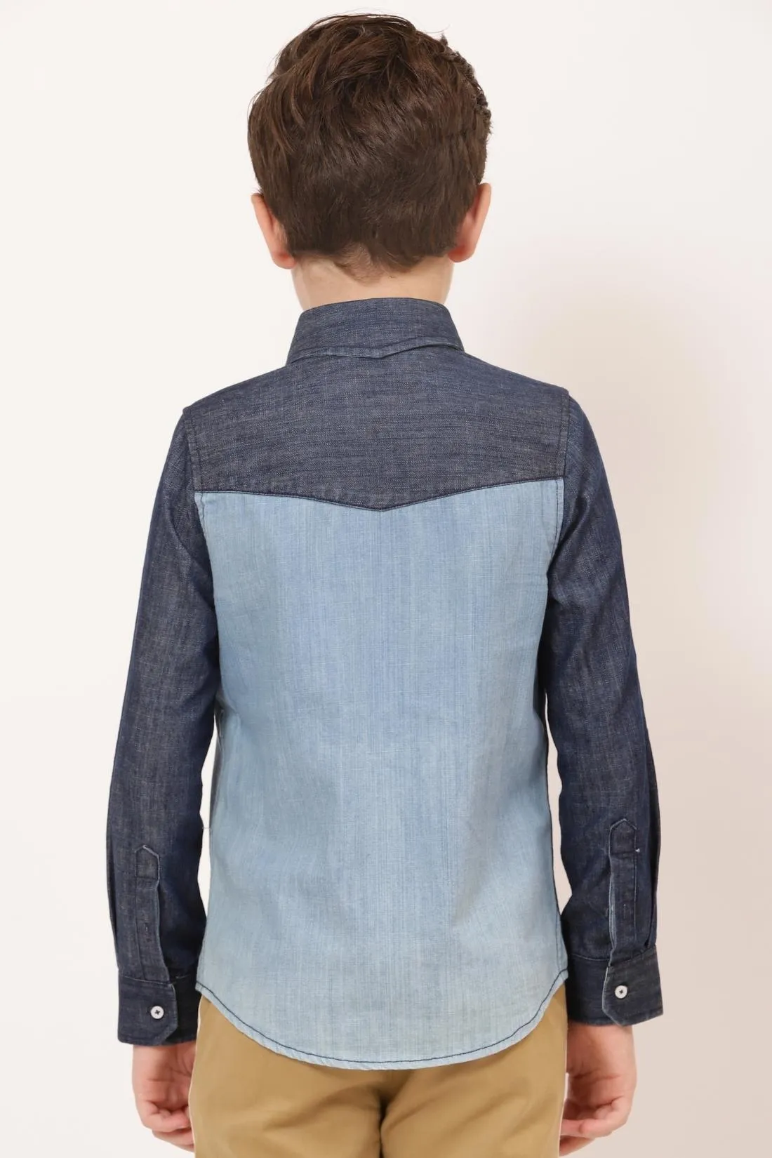 One Friday Kids Boys Blue Denim Shirt