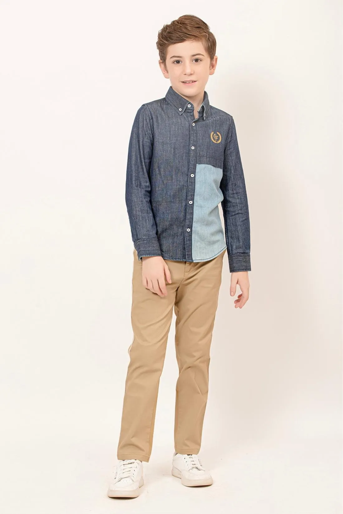 One Friday Kids Boys Blue Denim Shirt