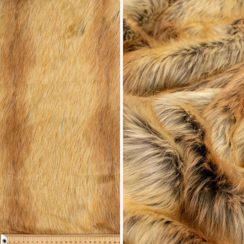 Patterned Plush Short Hair Faux Fur by 25CM