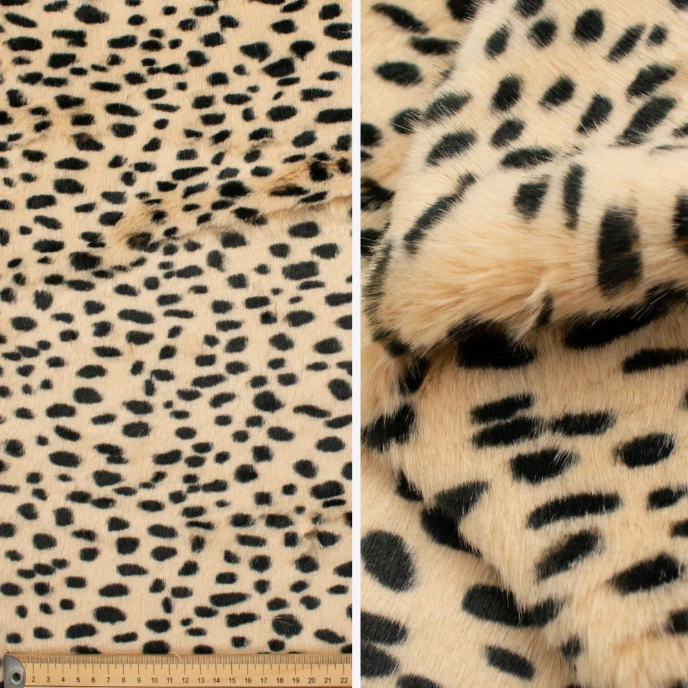 Patterned Plush Short Hair Faux Fur by 25CM