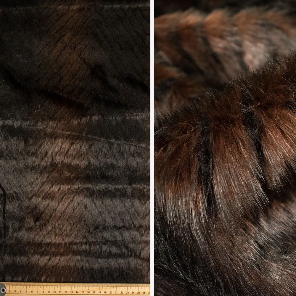 Patterned Plush Short Hair Faux Fur by 25CM