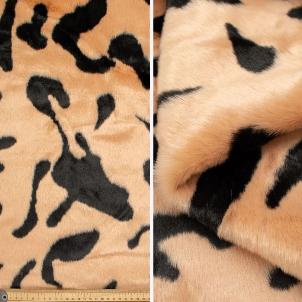 Patterned Plush Short Hair Faux Fur by 25CM