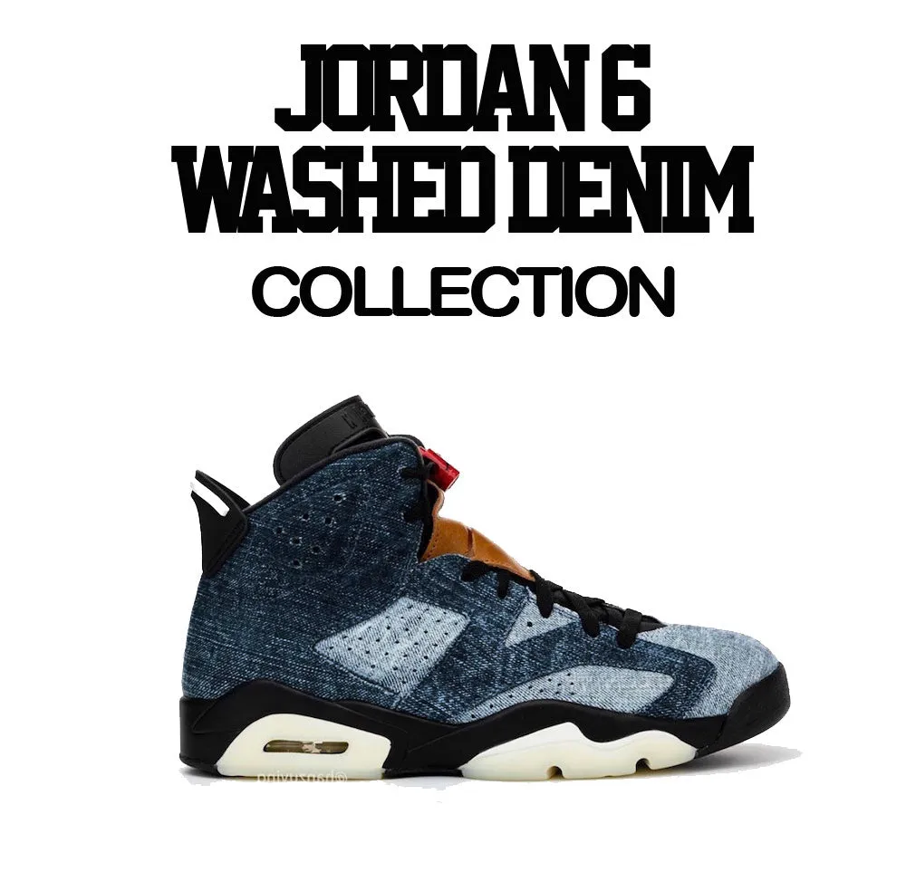 Retro 6 Washed Denim Cost Shirt