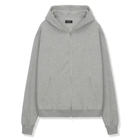 SIARR Light Grey Zip-Up Hoodie