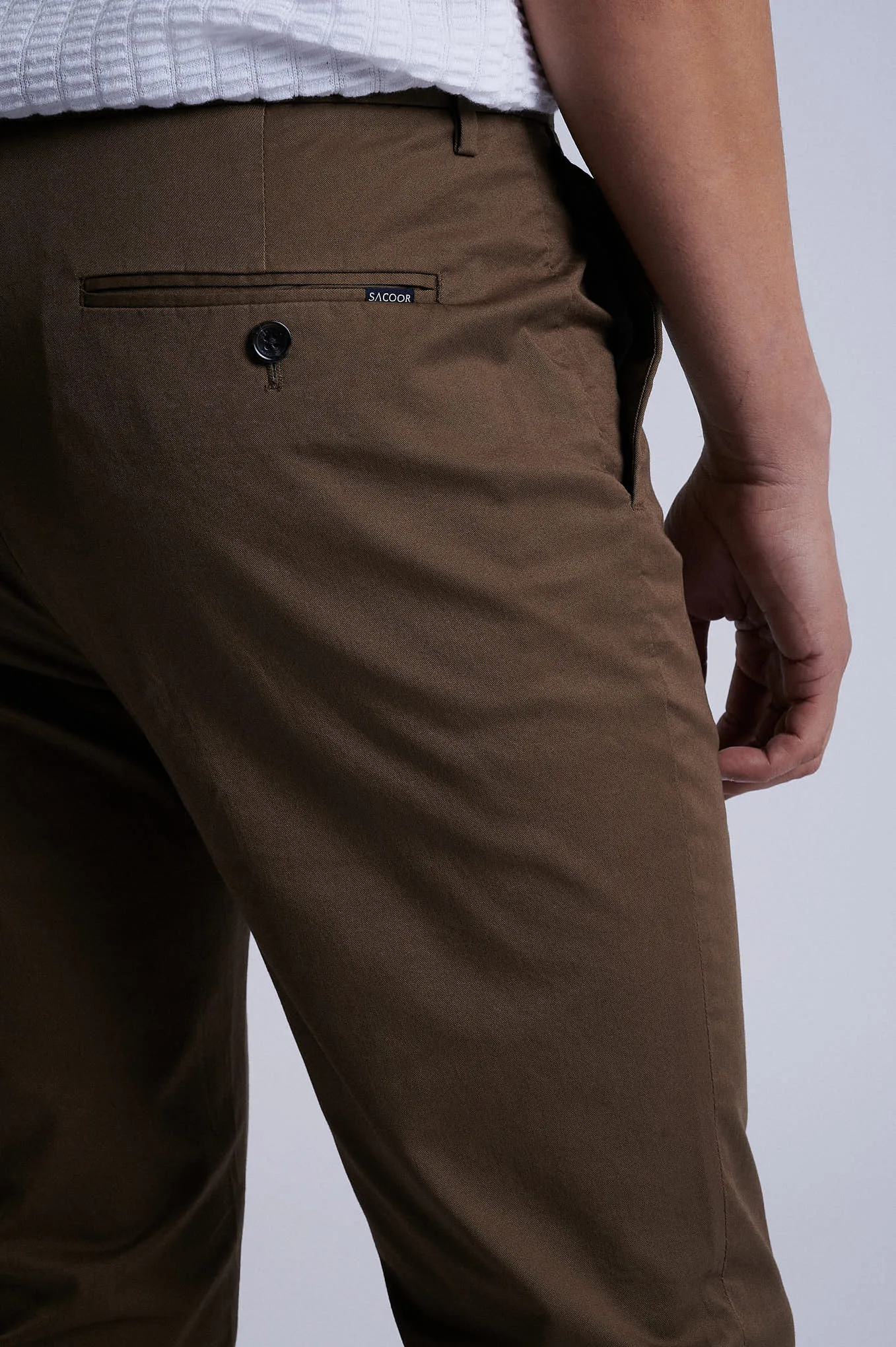 Slim fit chino in Cotton Elastane