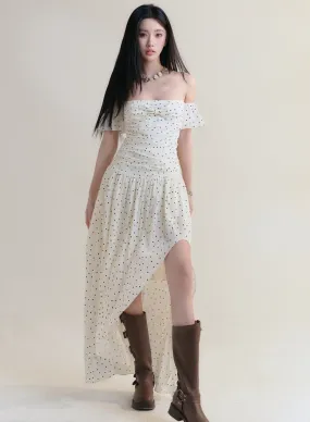 Starlit Soiree: Polka Dot Dream Maxi