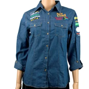 TORK CRAFT VERMONT LADIES LONG SLEEVED DENIM SHIRT SMALL TC00720