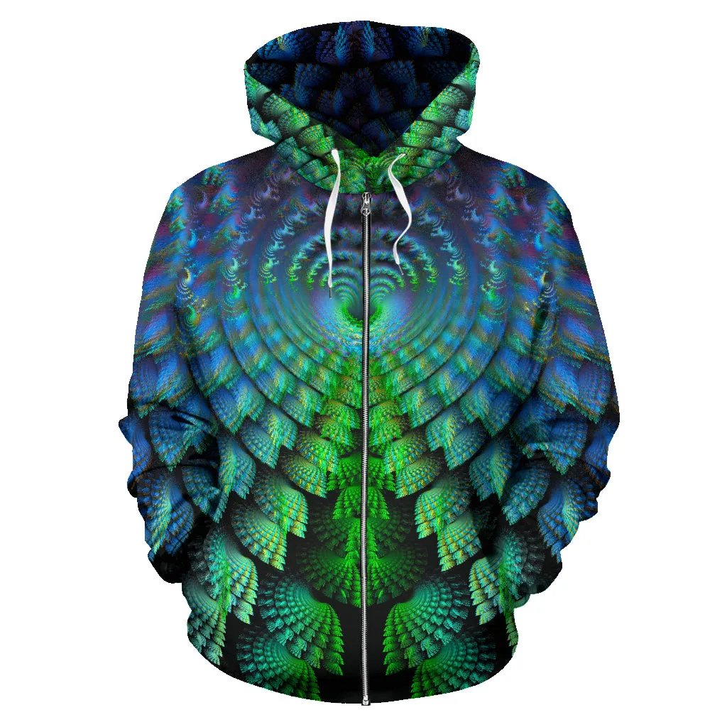 Tropical Wave | Zip-Up Hoodie | POLARIS