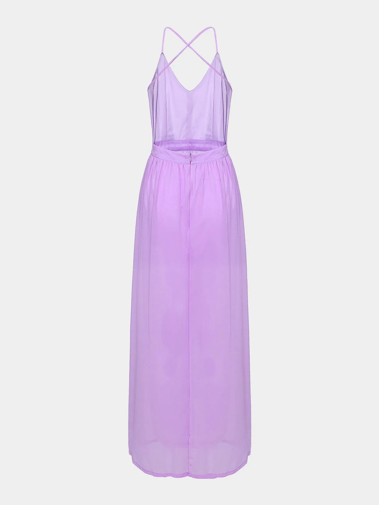 Wholesale Purple Spaghetti Strap Maxi Dress