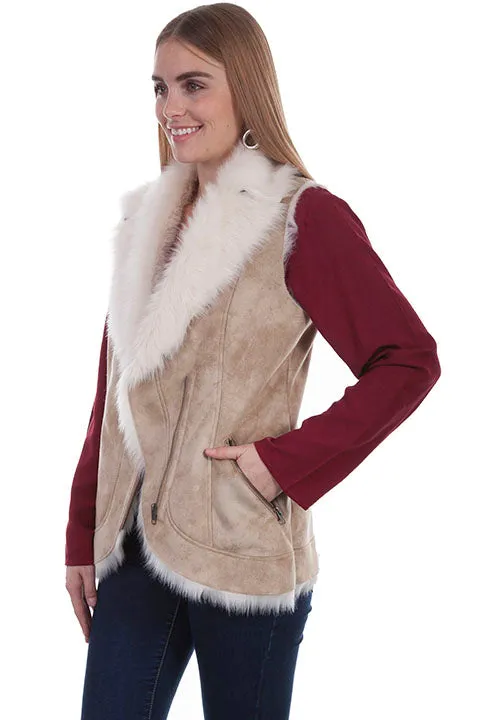 Women's Honey Creek Outerwear Collection: Vest Faux Fur Shearling Zip Front